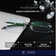 Gọng kính cận không viền càng chữ thập V40