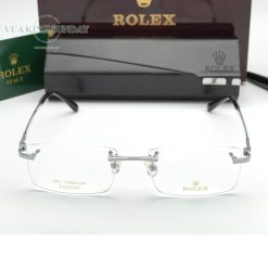 Alternative view of Gọng kính cận khoan titanium mạ vàng 18k rolex TT29