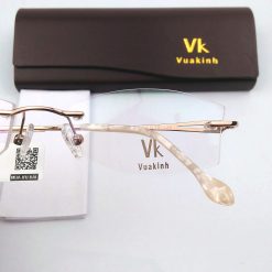Alternative view of Gọng kính cận không viền càng đính đá mắt rồng VK-21