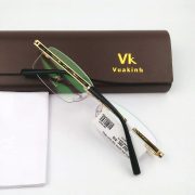 Gọng kính cận không viền càng lõi thạch anh VK-22