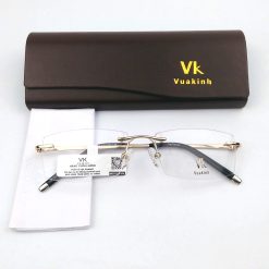 Alternative view of Gọng kính cận không viền càng báo đốm VK-27