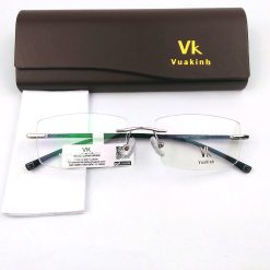 Alternative view of Gọng kính cận không viền càng điểm crom VK-29