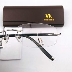 Alternative view of Gọng kính cận không viền càng 1 vạch nam VK-30