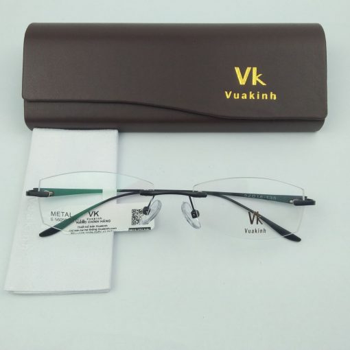 Gọng kính cận không viền càng lá dừa VK-36