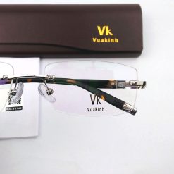 Alternative view of Gọng kính cận không viền càng bản vuông VK-17