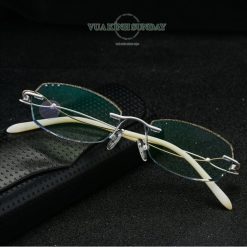 Alternative view of Gọng kính cận khoan titanium nữ VD212