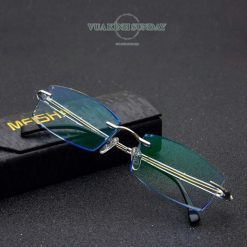 Alternative view of Gọng kính cận không viền khoan càng vuông VD213