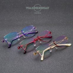 Alternative view of Gọng kính cận khoan titanium nữ VD221