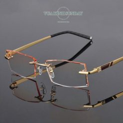 Alternative view of Gọng kính cận khoan titanium VD193