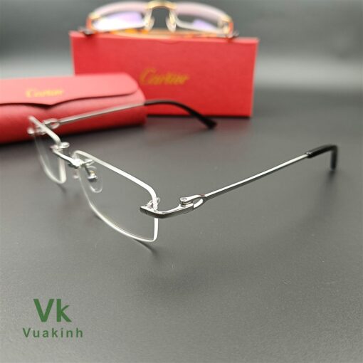 Gọng kính cận titanium mạ vàng cartier TT23