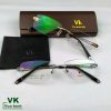 Gọng kính cận khoan không viền titan VK62