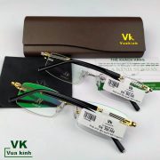 Gọng kính cận khoan không viền VK74