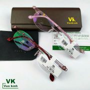 Gọng kính cận khoan không viền VK78