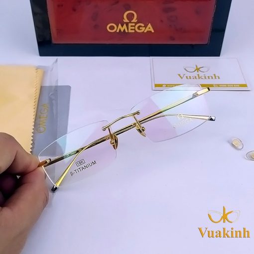 Kính gọng vàng 18k omega TT48