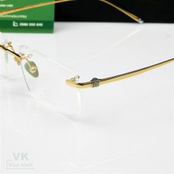 Alternative view of Gọng kính cận khoan Titanium mạ vàng omega TT60