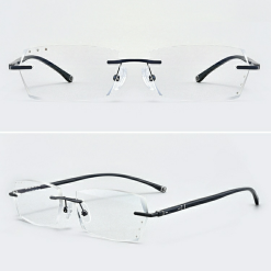 Alternative view of Gọng kính cận không viền nhựa dẻo V543