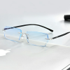 Gọng kính cận không viền nhựa dẻo V543