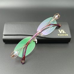 Gọng kính cận không viền nữ B10