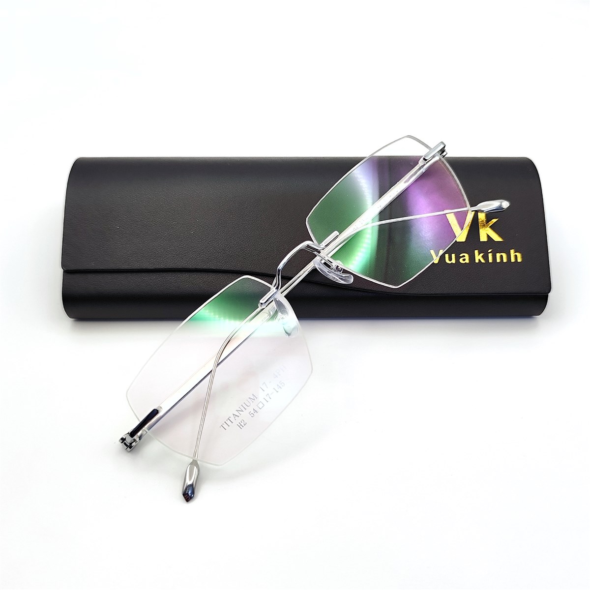 Gọng kính cận không viền titan B06 - Ảnh 3