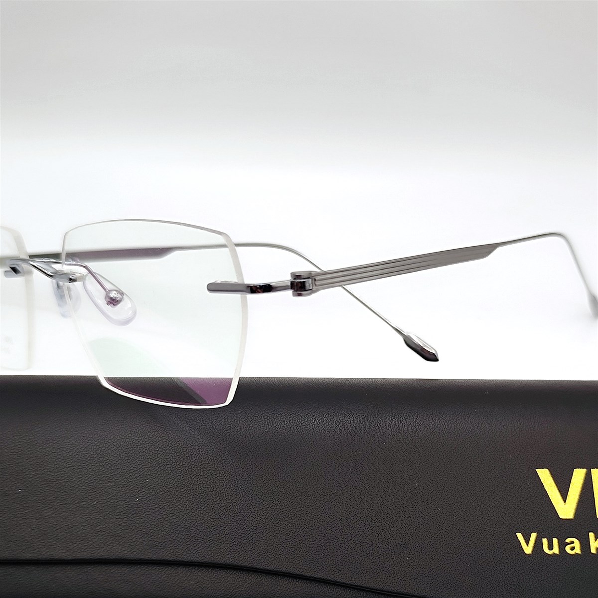 Gọng kính cận không viền titan B06 - Ảnh 10