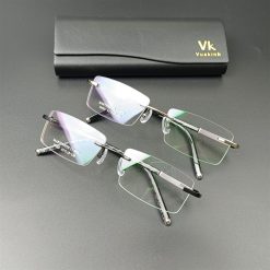 Alternative view of Gọng kính cận khoan không viền B02