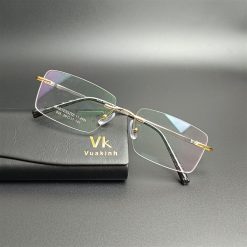 Gọng kính cận khoan không viền B03